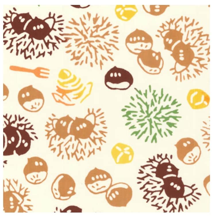 Todaya Shoten Tenugui Chestnut Picking 1513 Nashien-zome (Hand Towel)