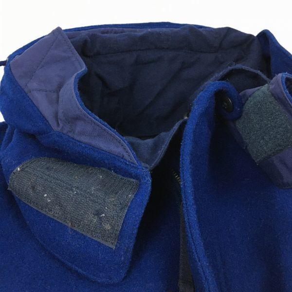 Męski wełniany bluzon United Arrows M Niebieski Płaszcz wierzchni Krótki Green Label Relaxing(UŻYWANY)