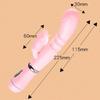 Vibrateur Dildo Point G Lapin Stimulateur Clitoris Pénis Anal Double Pénétration Lècheur Langue Double Tige Jouet Sexuel Pour Femmes Adultes