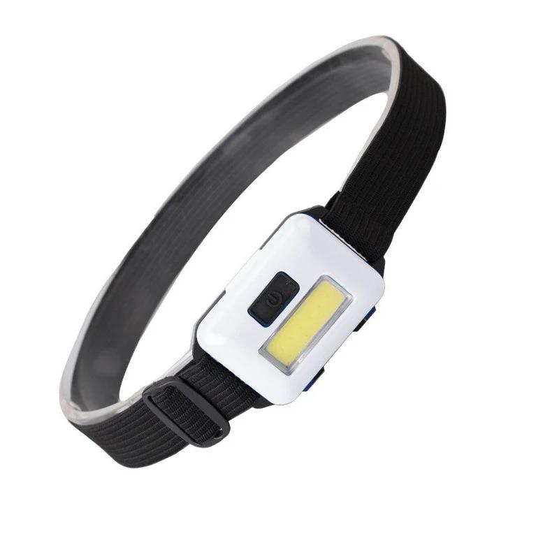 Outdoor COB Mini Headlight 3 Modes LED Night Riding Waterproof Battery Flashlight Headlight Torch Lantern Camping Night Fishing