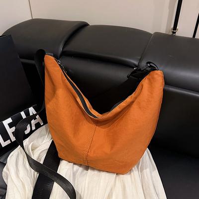 Borsa a Forma di Raviolo di Grande Capacità, Borsa a Spalla Singola da Donna Semplice e alla Moda, Borsa a Tracolla per Studenti