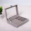 Dustproof Organizer for Earring Ring Necklace Velvet-Clear Lid Jewellery Holder