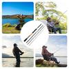 Fiberglass Travel Fishing Rod 4 Section Sensitive Tip Pole For Stream Anglers Backpacking Trout River Freshwater Saltwater