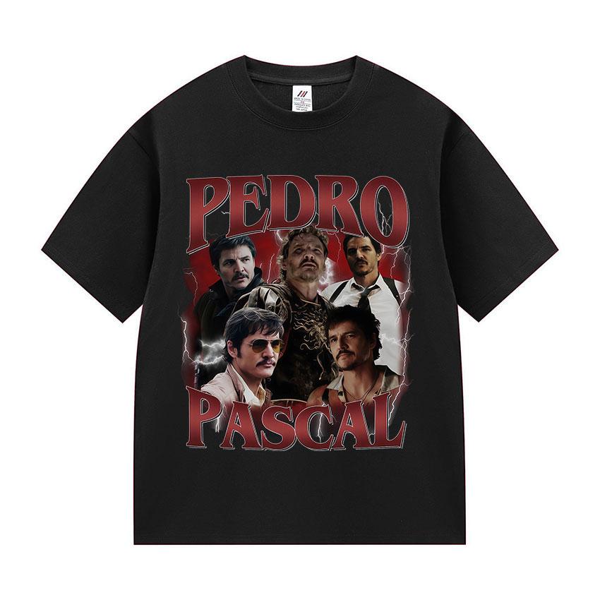 

90s Pedro Pascal Vintage Graphic T Shirt Unisexs Women Harajuku Fashion Summer Tshirt Casual Cotton Oversized Tshirt Streetwear 4XL
