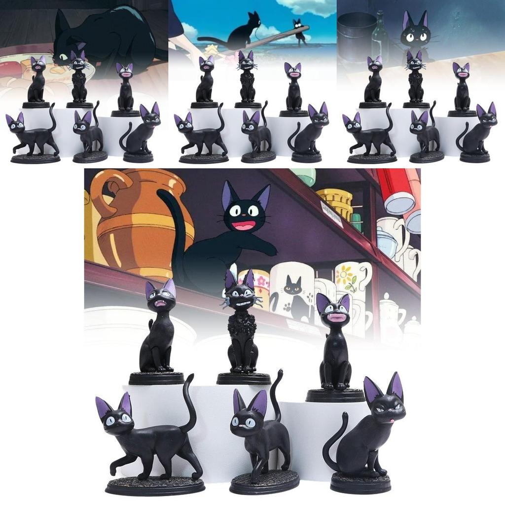 Adorable Black Cat Gigi Plush Figure Collectible Doll Toy For Kids And Adults