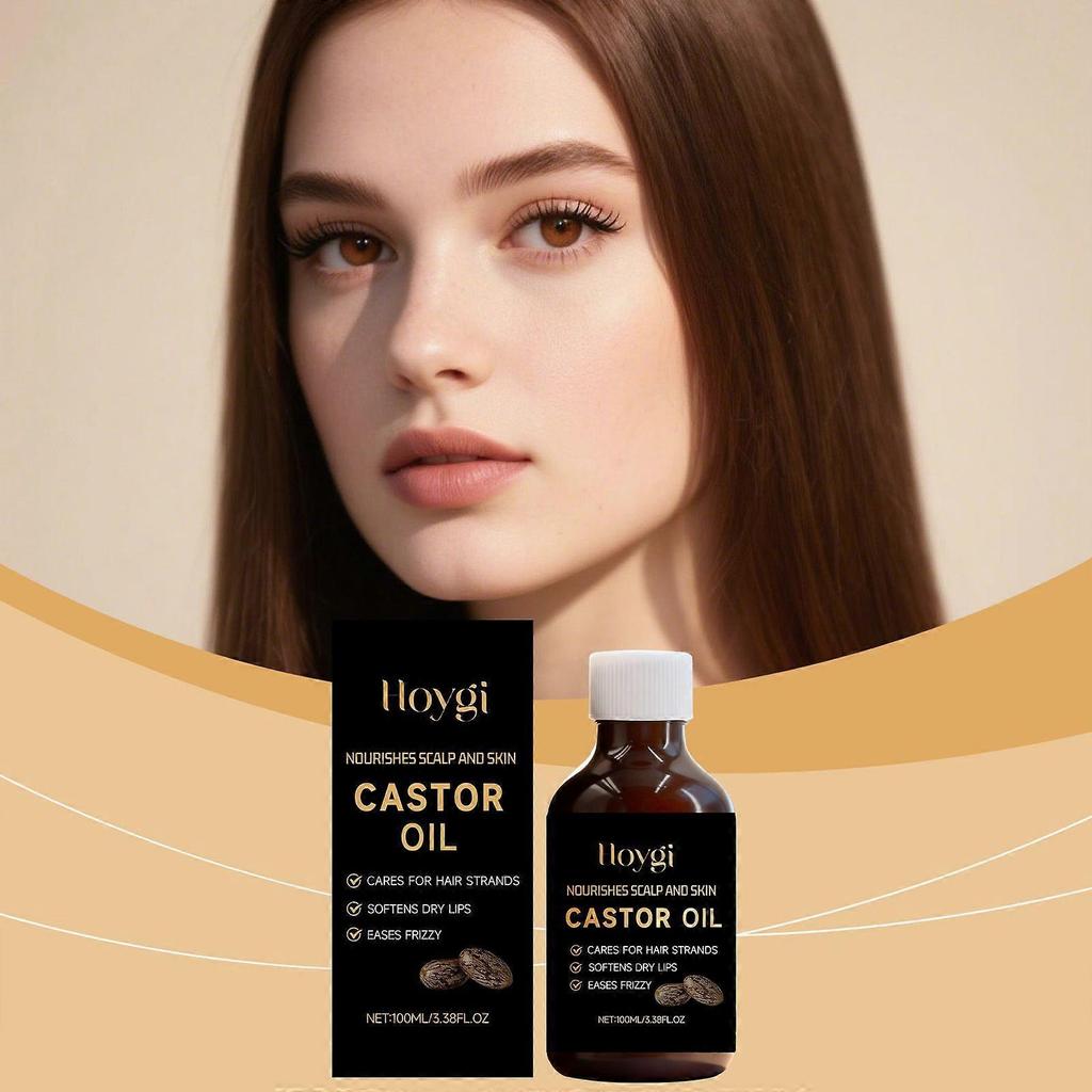 Limited time!!Hoygi Castor Oil Care Essential Oil Gentle Care Soft Hair Moisturizing Body Skin Refreshing Treatment Oil