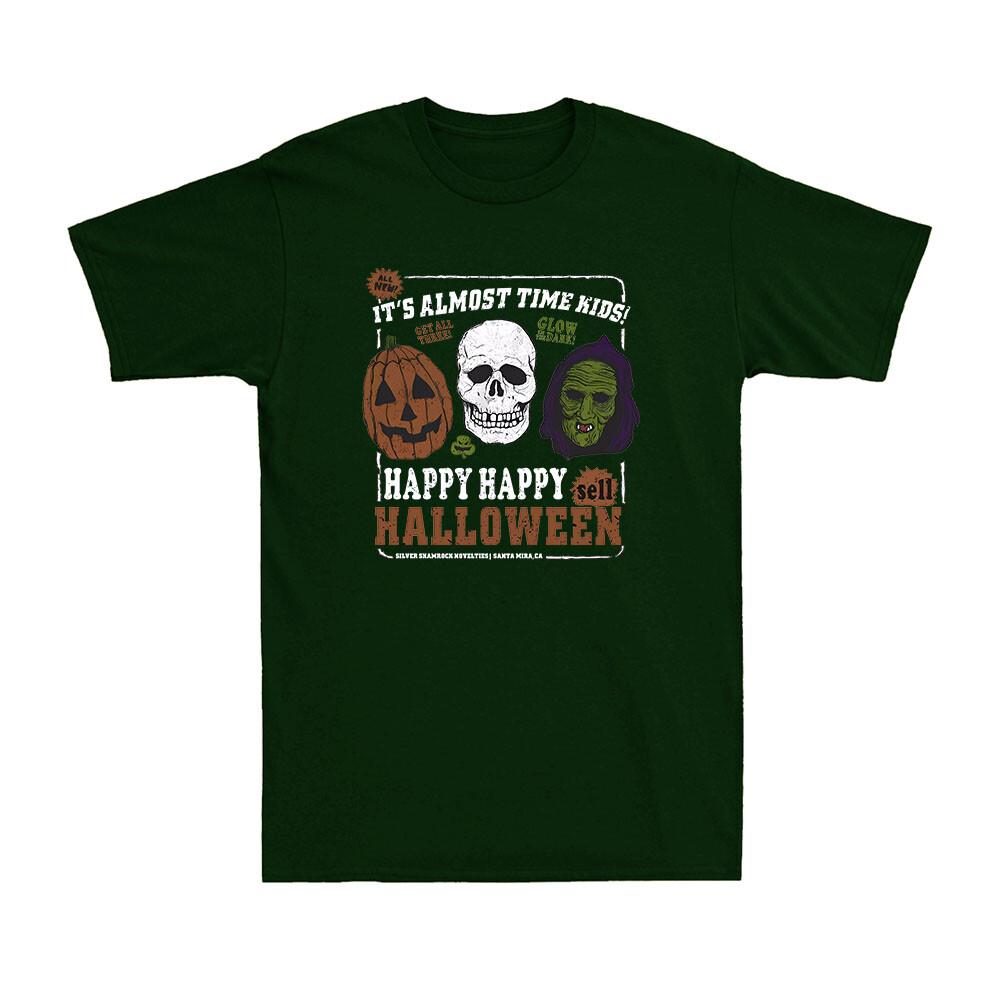 Halloween Silver Shamrock Masks Horror Skull Pumpkin Novelty Unisexs TShirt