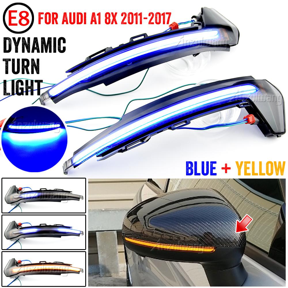 2x LED Dynamic Turn Signal Light Fit for A1 ( 8X ) 2011-05.2018 Side Mirror Blinker Arrow Sequential Flasher Repeater