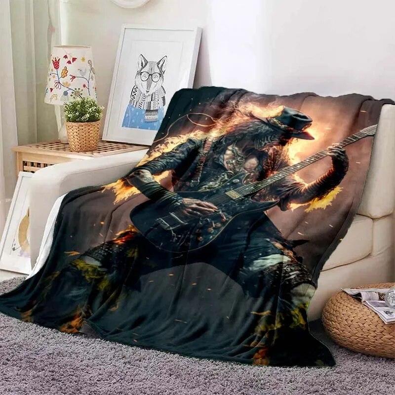 

Одеяло Metallica с 3D принтом «Четыре сезона», чехол для дивана, дорожная кровать, плюшевое одеяло, легкое фланелевое одеяло, теплое детское одеяло 150x200cm
