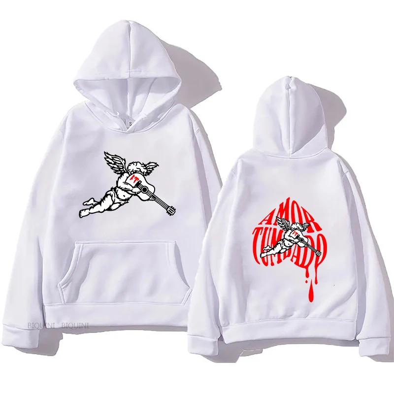 New Men Casual Hoodies Women Unisex Comfortable Soft Sweatshirt Women Unisex Fashion Corridos Tumbados MerchPrinted Pullover Sweatshirt