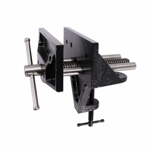 HFS(R) Woodworking Vise, Jaw Width: 156mm, Jaw Opening: 120mm, Adjustable, Clamp-Type, Benchtop, Woodworking, DIY, Home & Commercial Use