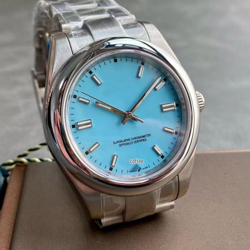 Orologio da uomo Rolex Oyster Perpetual 41mm - Acciaio Inossidabile 316, Luminoso, Impermeabile, Completamente Automatico.