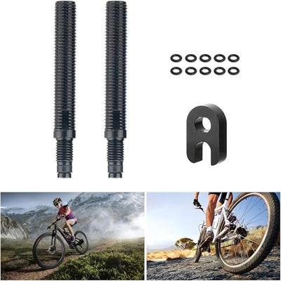 Bike Tire Inflation Extension Rod – Split Type Flange, Carbon Fork Compatible, Nozzle & Wheel Tube Accessory