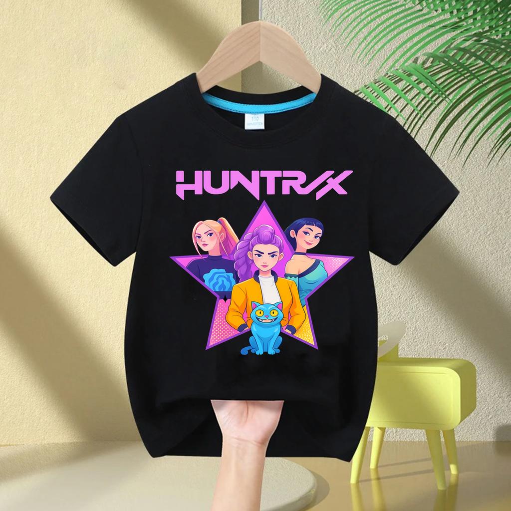 Girls T Shirt Children's Clothing KPop Demon Hunters Kids Clothes Fashion Casual Tops