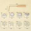 Bunuelos Mold Aluminum Alloy Rosette Maker Mold with Handle Pastry Tools Waffle Cookie Molds Baking Kitchen Accessories