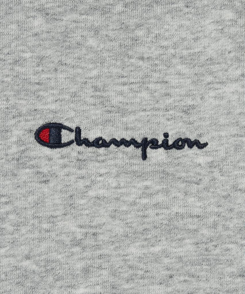 Champion Small Script Logo Zip-Up Hoodie Normal Grey
