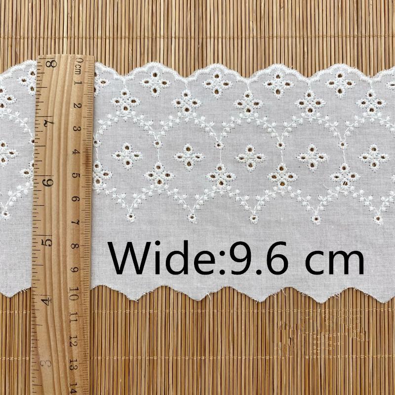 1 Yard Spitze Stoff Baumwolle Stickerei Band DIY Nähen Spitze Kleid Kinderkleidung Zubehör
