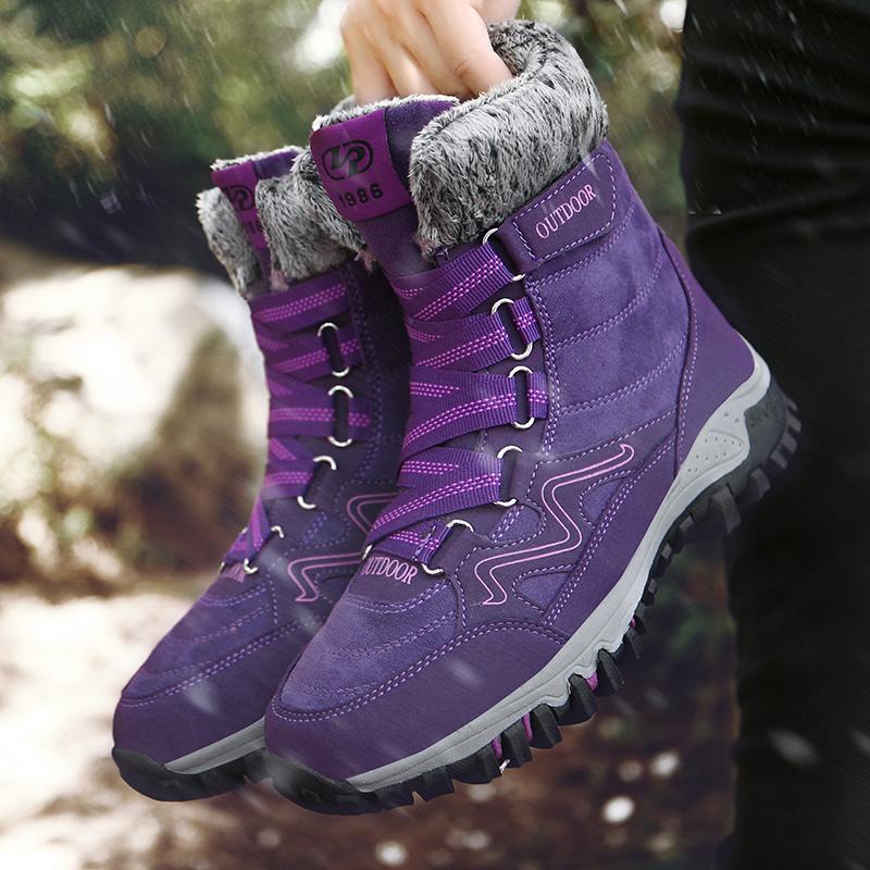 Winter Boots Waterproof Outdoor Women Boots Ankle Snow Boots High Women Footwear