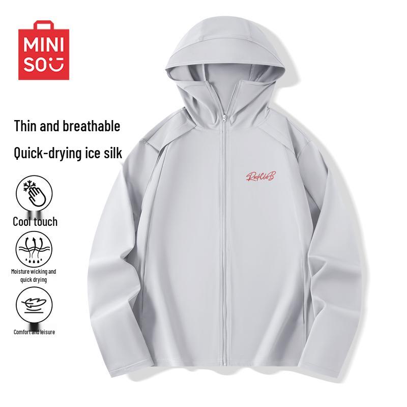 MINISO Men s Quick-Dry UV Protection Hooded Jacket 4XL