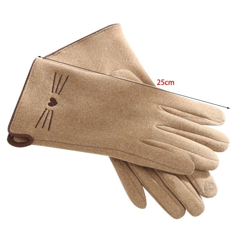 Plush Touch Screen Gloves Warm Driving Mittens New Skiing Gloves Autumn and Winter