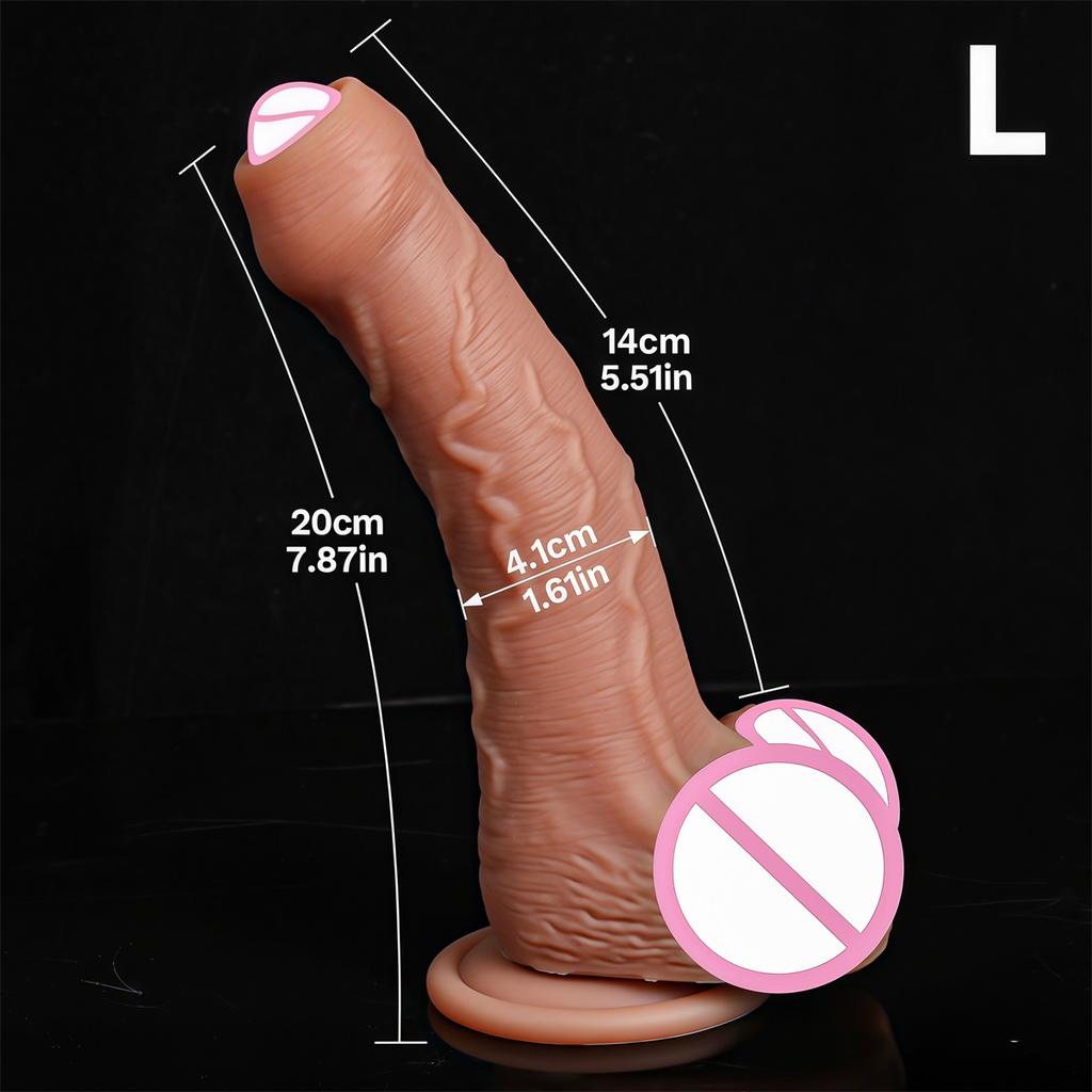 Silicone Real Big Thick Strap On Penis Foreskin Dick Anal Dildo Dilldo Masturbators Adult Sexy Toys for Women Men Girls Sexshop