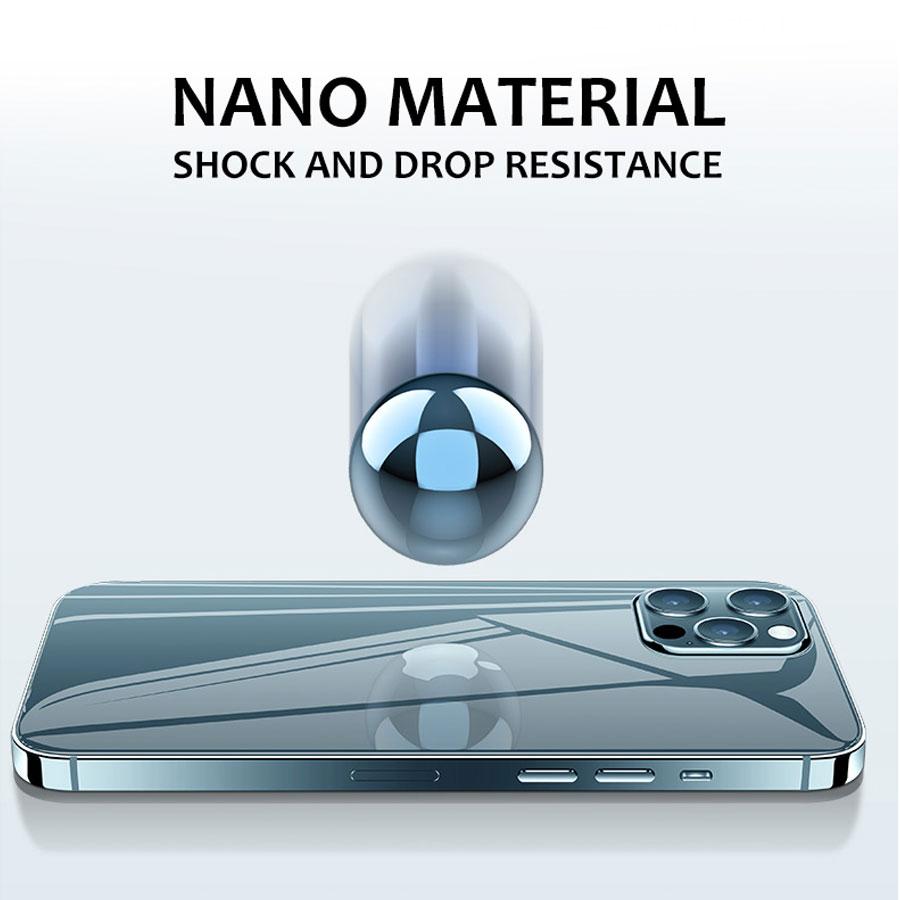 2 In 1 Back Film + Side Button Sticker Frame Film Matte Clear Hydrogel TPU Screen Protector iPhone 15 14 13 12 Pro Max 13 12 Mini