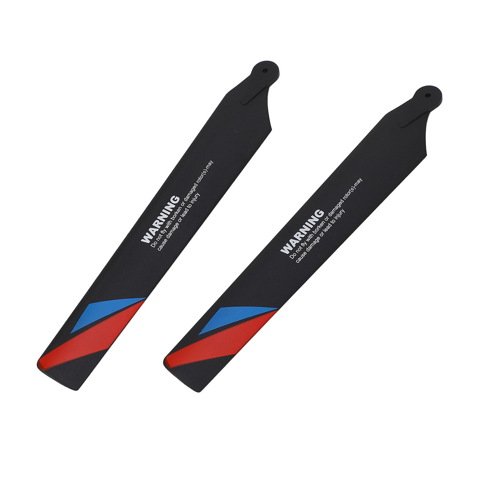 

2PCS Main Rotor Blades for K200 Plastic RC Helicopter Main Rotor Propeller Replacement Spare Parts for Maintenance Black