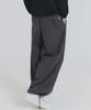 PIANER Nylon One-Pleat String Pants (Charcoal)