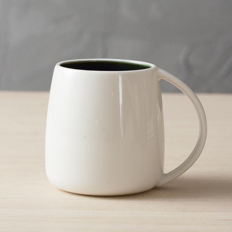 Large Capacity Simple Ceramic Water Cup Creative Mug with Handle Porcelain Drinkware Office Meeting Couple Student Mug