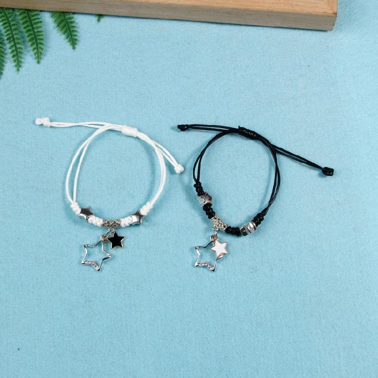 Couples' Bracelets Set Star Charm Wrist Bangle Trendy Wristwear Fashion Jewelry