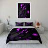"Purple Geometric Pattern Set" Bedding Duvet Cover Set Duvet Cover Pillowcases (1 * Duvet Cover 2 * Pillowcases, without duvet insert)