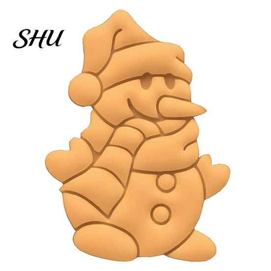 Christmas Cookie Mold Snowball Snowman Santa Claus Shaped Cutting Classic Design Festive DIY Biscuit for Holiday Party Baking Tool