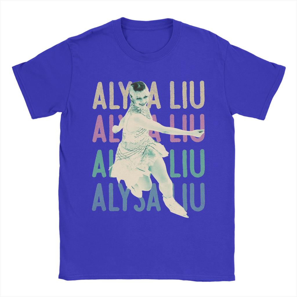 Cool Alysa Liu Figure Skating TShirt Unisex Round Neck 100 Cotton T Shirt Short Sleeve Tee Shirt Graphic Printed Clothing