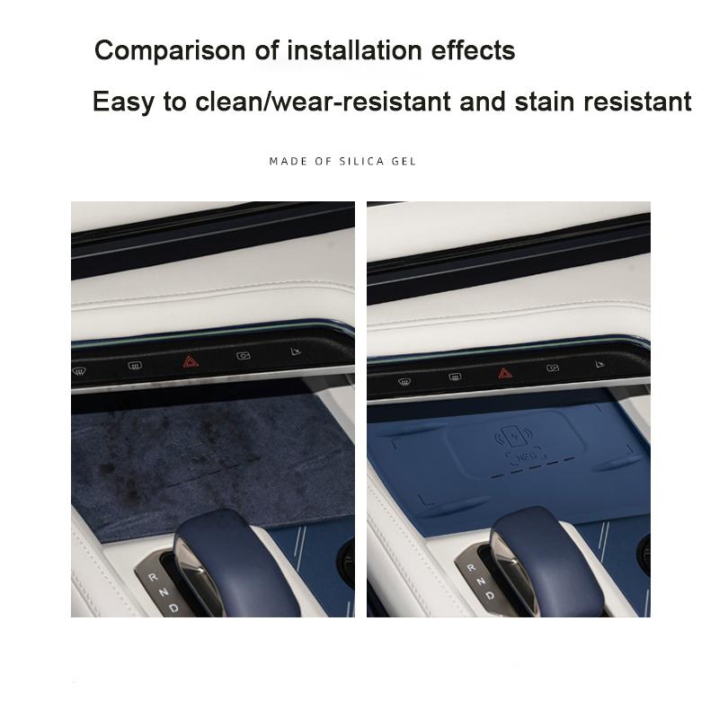 For ZEEKR 001 Central Control Wireless Charging Anti-Slip Mat -2025 New Silicone Protector Pad Car Interior Accessories
