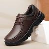 Fashion Hot Sale Men Genuine Leather Casual Shoes Soft Sole Hiking Shoes Lace-up Luxury Brand Sneakers Lightweight Male Treking Footwear