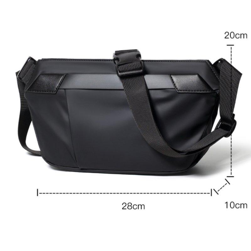 Men's Crossbody Bag Lightweight Commuter Sling Chest Pack Casual Shoulder Messenger Bag for Cycling Motorcycle Travel