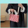 Stylish Gentle Woman Canvas Shoulder Bag Street Style Small Tote Bag Letter Crossbody Bag