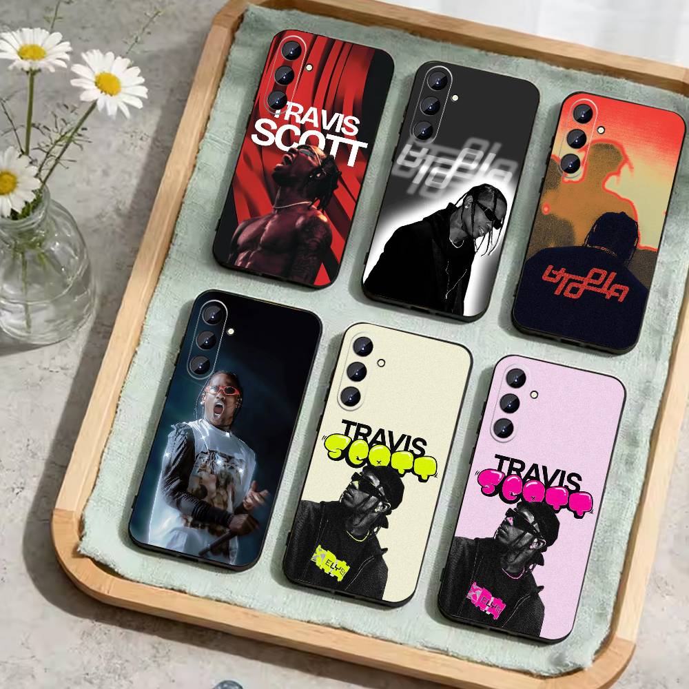T-Travis S-ScottS Singer Phone Case For Samsung Galaxy A73,A21s,A22,A31,A52,A53,A71,A41Soft Black Shell