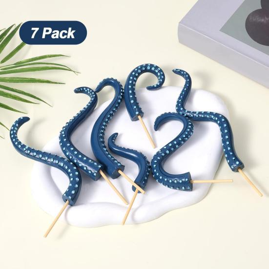 7Pcs/Set Planter Insert Tentacles Flower Pot Decoration Realistic Octopus Tentacles for Garden Balcony Indoor Potted Plants Decor