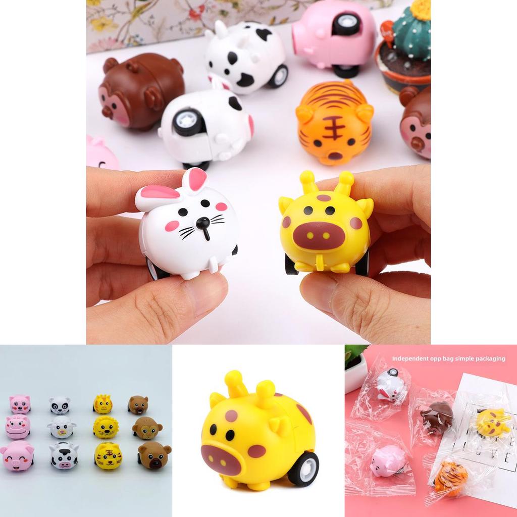 Kids Bunny Animal Pull Back Car Toy For Toddlers And Preschoolers Engages Motor Skills Development