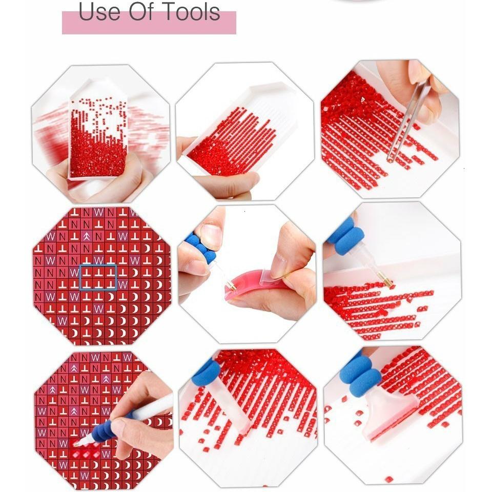 3D Diamond Painting Town Full Square Round Drill Art Rhinestone 5D DIY Diamond Embroidery Landscape Seaside Handmade Gift