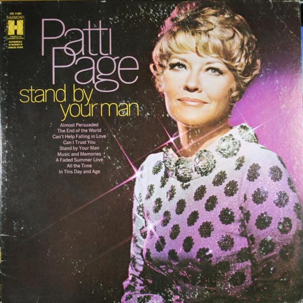 

LP Record PATTI PAGE Stand By Your Man HS11381 Harmony 1970 US Pop Used