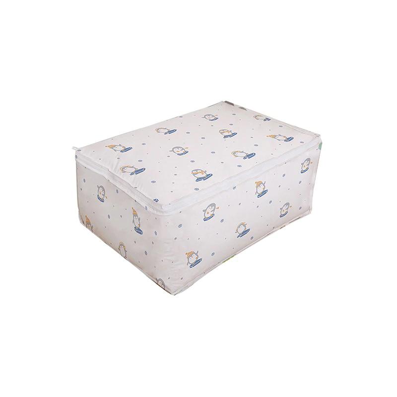 

Сумка для хранения Складная Одежда Одеяло Стеганое одеяло Шкаф Коробка для свитера Модный мешочек Penguin,55*35*25cm/21.6*13.7*9.8in