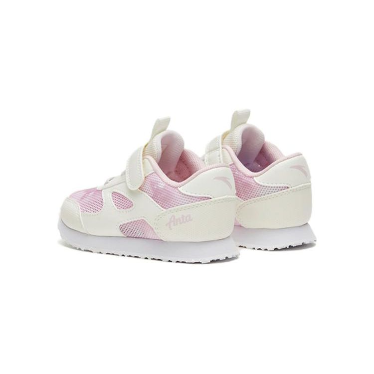 Anta Antiskid Shock Absorbing Low Top Baby Shoes Baby Shoes White Pink A322320072-2