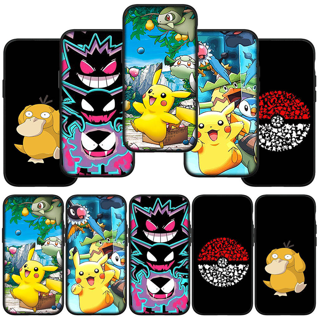 Phone Case for iPhone 17 16 15 Plus Xiaomi Poco F8 F7 F6 X7 X6 M8 C85 C75 Redmi Note 14 12 11 13 Pro Max A4 14C 13C 15C Comics Pokemon GO Pikachu Cute