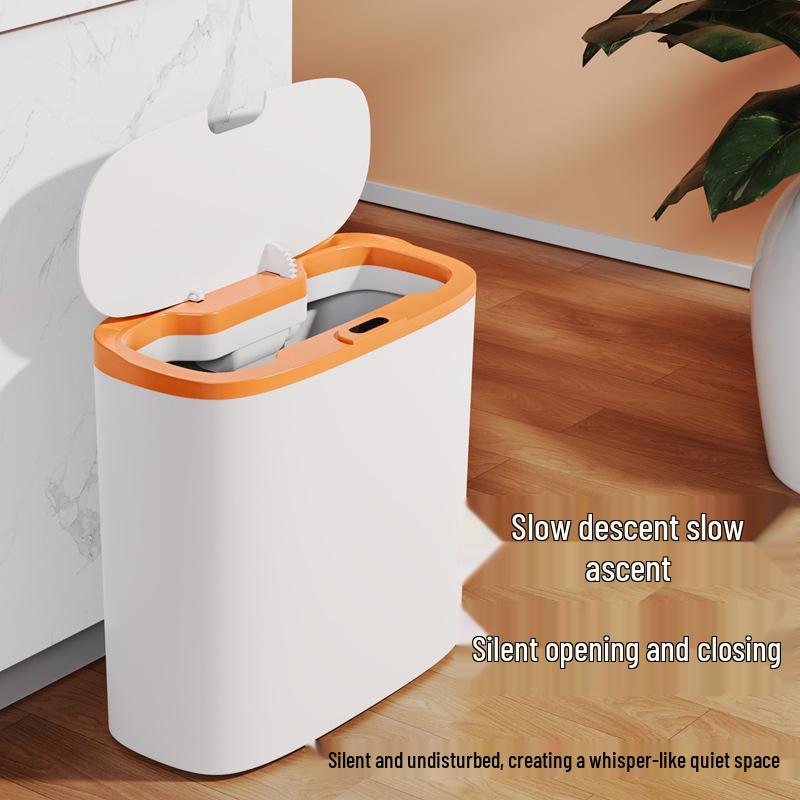 Smart Quick-Sensing Flip-Top Trash Can for Kitchen, Bathroom, & Bedroom