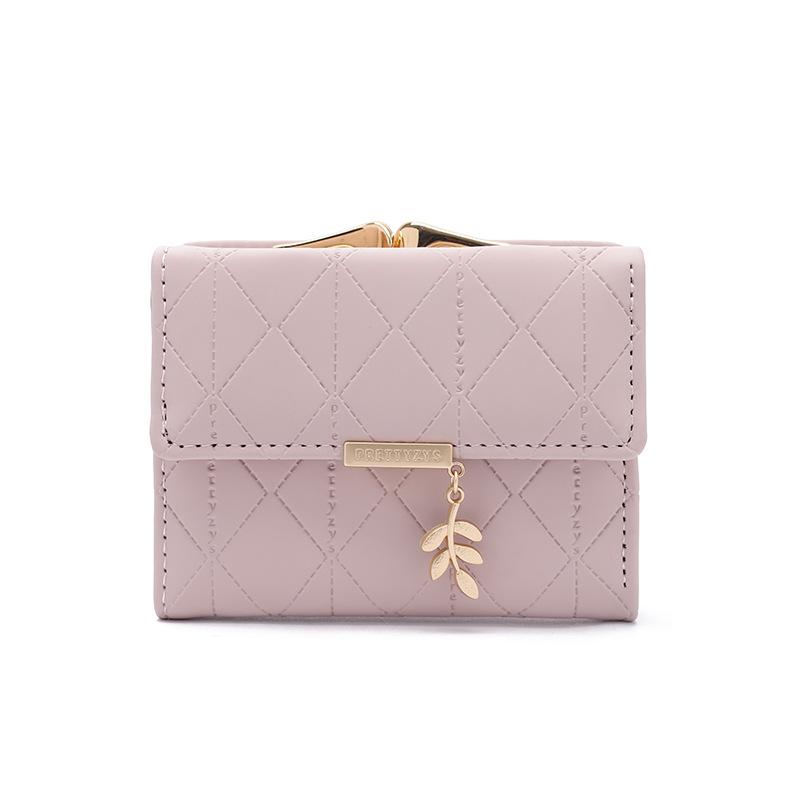 

Кошелек Простой и универсальный студенческий кошелек с несколькими картами Coin Zero розовый