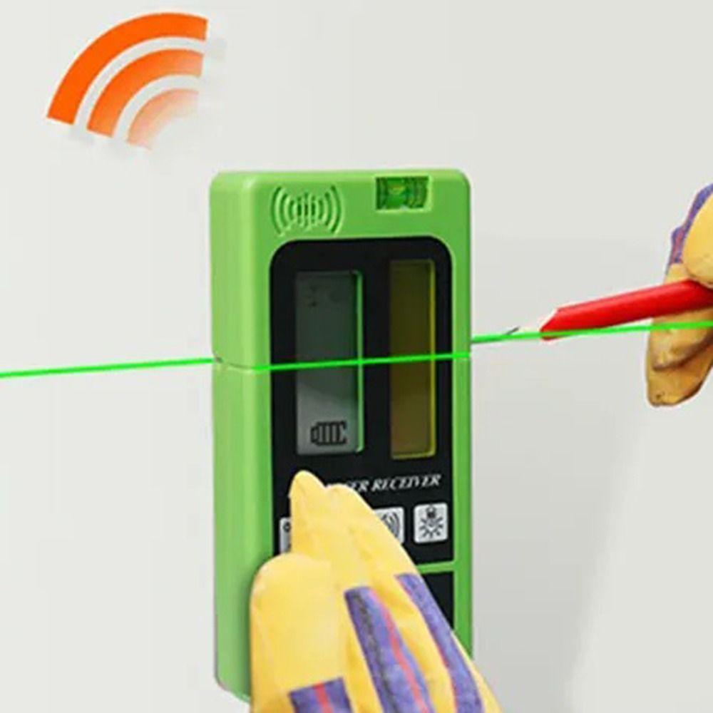 Distanza di lavoro 50m Ricevitore Laser Rivelatore Raggi Verdi e Rossi Linee Laser Pulsanti