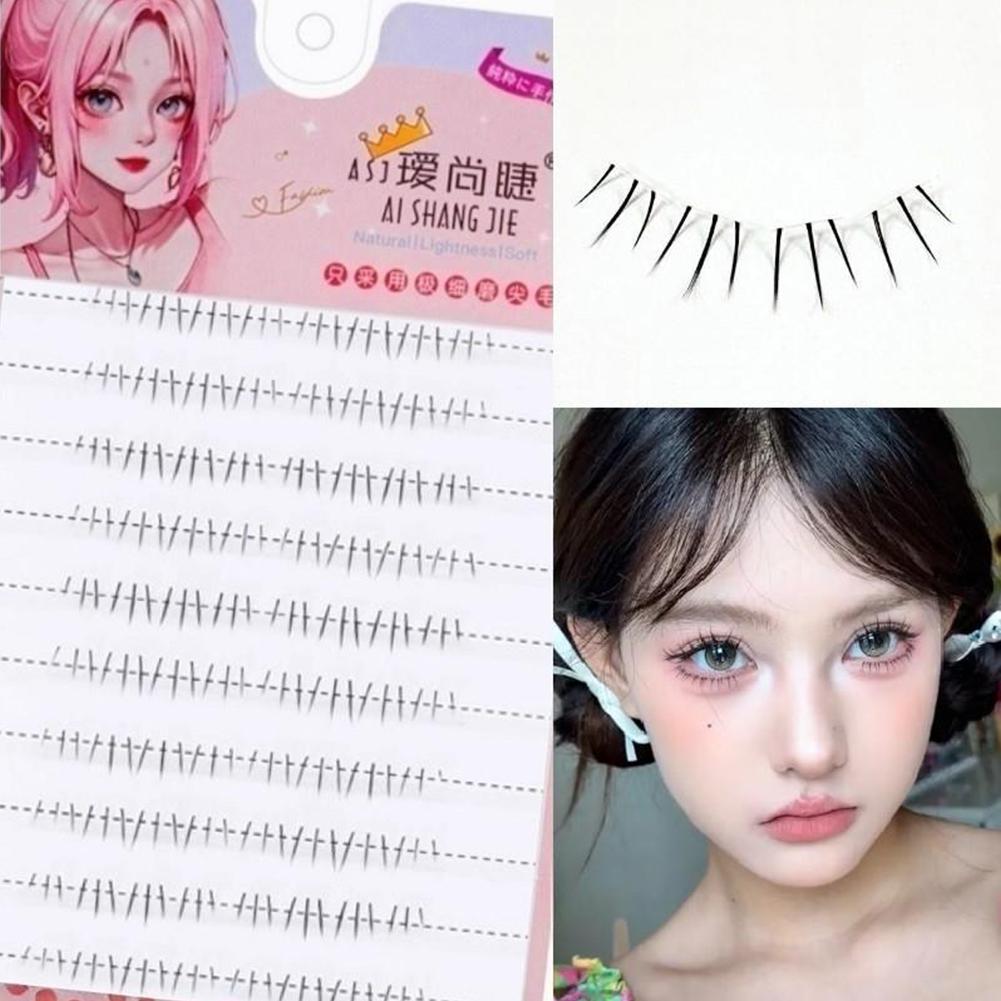 

Cat paw lower eyelashes False Eyelashes Natural Single Cluster Manga Lashes Extension DIY Eyelashes Korean makeup tools