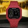 SANDA Fashion Electronic Watch Men's 50m Waterproof Night Light Multi Functional Student Trend Dual Screen Sports Watch